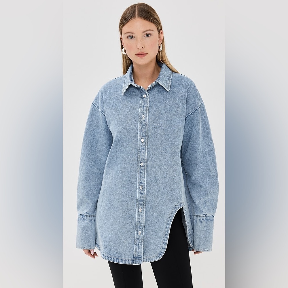 Lioness Off Duty Denim Shirt size Medium